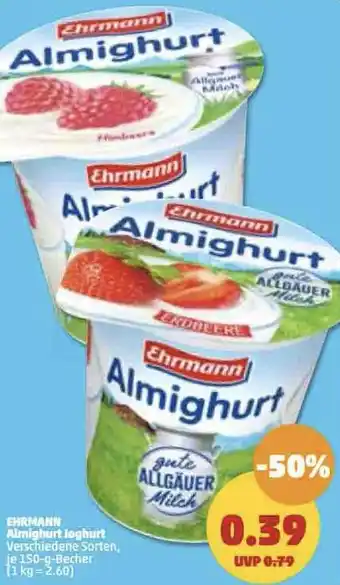 PENNY Ehrmann Almighurt Joghurt 150 g Becher Angebot