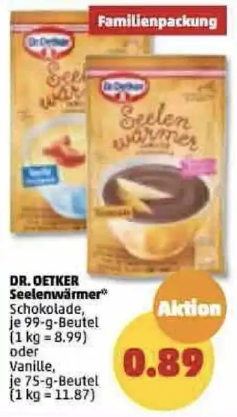 PENNY Dr. Oetker Seelenwärmer 99/75 g Beutel Angebot