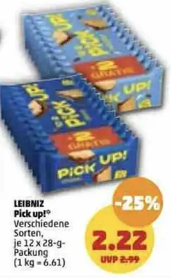 PENNY Leibniz Pick Up! 12x28 g Packung Angebot