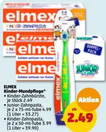 PENNY Elmex Kinder Mundpflege 2x75 ml/2x50 ml Tube Angebot