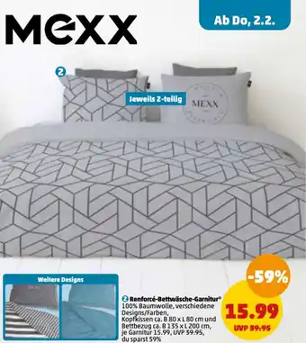 PENNY Mexx Renforcé Bettwäsche Garnitur Angebot