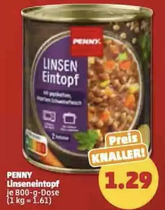 PENNY Penny Linseneintopf 800 g Dose Angebot