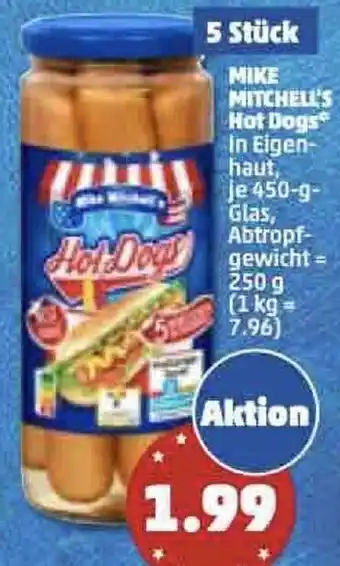 PENNY Mike Mitchell's Hot Dogs 450 g Glas Angebot