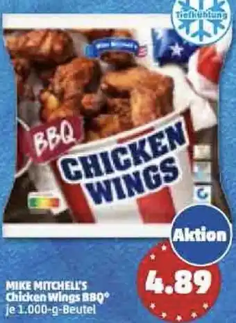 PENNY Mike Mitchell's Chicken Wings BBQ 1000 g Beutel Angebot