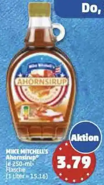 PENNY Mike Mitchell's Ahornsirup 250 ml Flasche Angebot