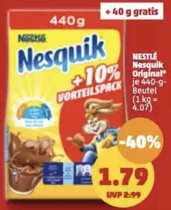 PENNY Nestlé Nesquik Original 440 g Beutel Angebot