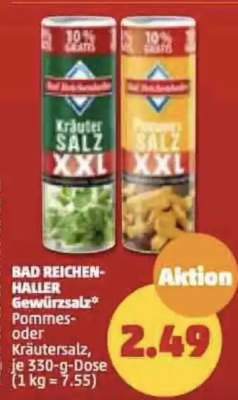 PENNY Bad Reichenhaller Gewürzsalz 330 g Dose Angebot