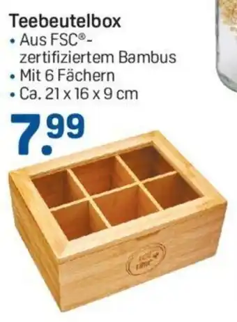 Rossmann Teebeutelbox ca. 21 x 16 x 9 cm Angebot