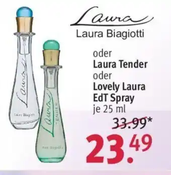 Rossmann Laura oder Laura Tender oder Lovely Spray edT Spray 25 ml Angebot