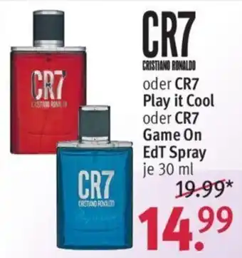 Rossmann CR7 oder CR7 Play It Cool oder CR& Game on EdT Spray 30 ml Angebot