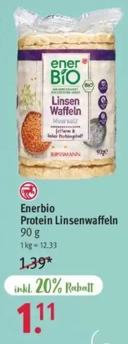 Rossmann Enerbio Protein Linsenwaffeln 90 g Angebot