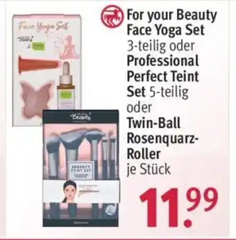 Rossmann For your Beauty Face Yoga Set 3 teilig oder Professional Perfect Teint Set 5 teilig Angebot