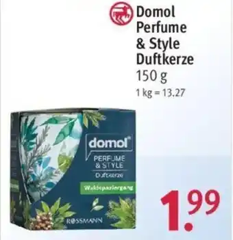 Rossmann Domol Perfume & Style Duftkerze 150 g Angebot