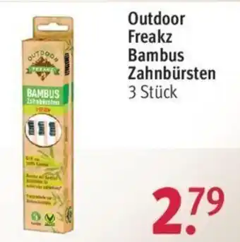 Rossmann Outdoor Freakz Bambus Zahnbütsten 3 Stück Angebot