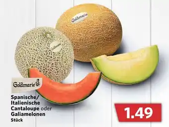 Combi Goldmarie Spanische/Italienische Cantaloupe oder Galiamelonen Angebot