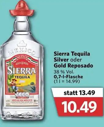 Combi Sierra Tequilla Silver oder Gold Reposado 700ml Angebot