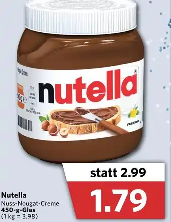 Combi Nutella 450g Angebot