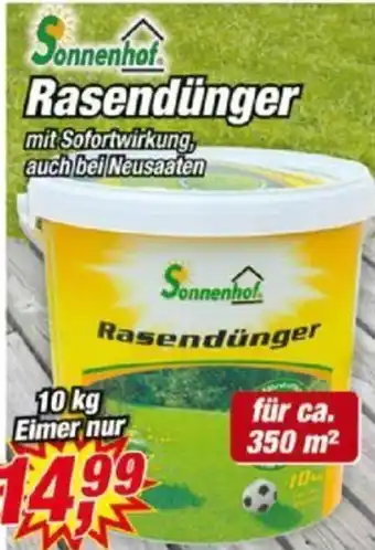 Posten Börse Sonnenhof Rasendünger 10 kg Angebot