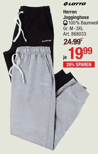 AWG Mode Lotto Herren Jogginghose Angebot