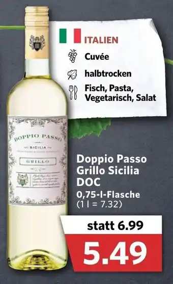 Combi Doppio Passo Grillo Sicilia DOC 750ml Angebot