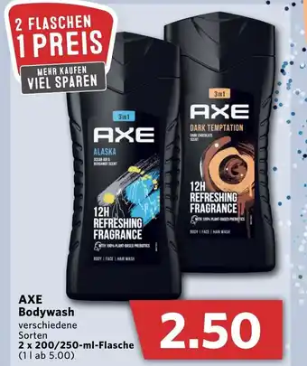 Combi Axe Bodywash 2*200-250ml Angebot