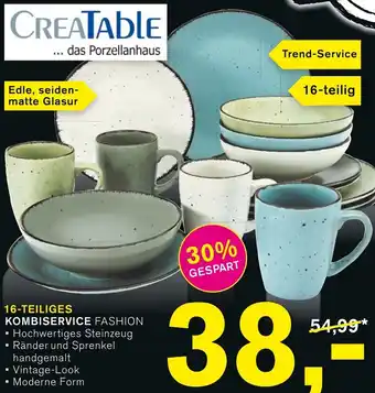 KODi CreaTable 16-Teiliges Kombiservice Fashion Angebot