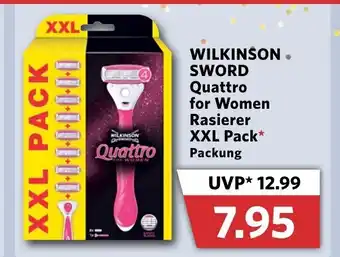 Combi Wilkinson SWORD Quattro for Women Rasierer XXL Pack Angebot