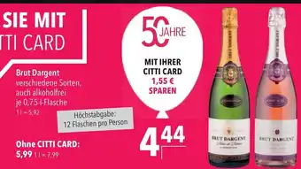 CITTI Markt Dargent Brut 750ml Angebot