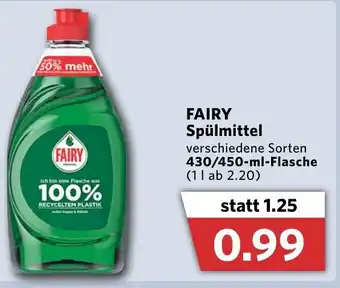 Combi Fairy Spulmittel 430/450ml Angebot