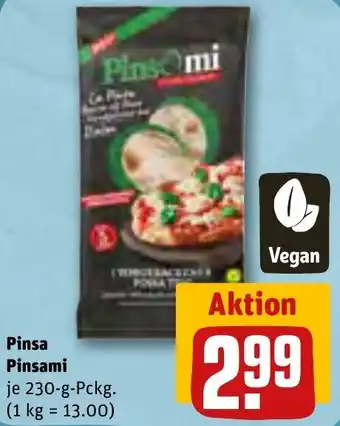 REWE Pinsa Pinsami 230 g Pckg. Angebot