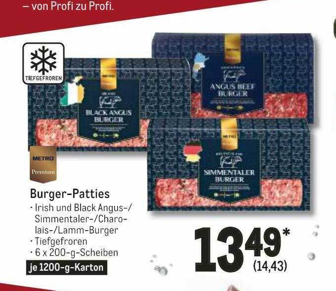 Metro premium burgerpatties Angebot bei METRO