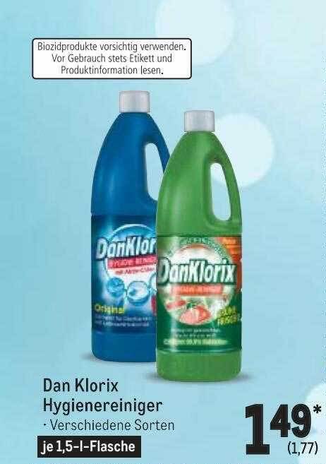 Dan klorix hygienereiniger Angebot bei METRO