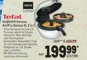 METRO Tefal heißluftfritteuse actifry genius xl 2in1 Angebot