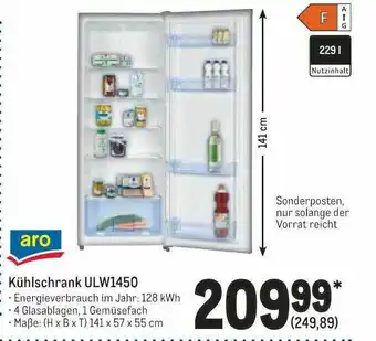 METRO Aro kühlschrank ulw1450 Angebot