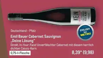 METRO Emil bauer cabernet sauvignon „deine lösung“ Angebot