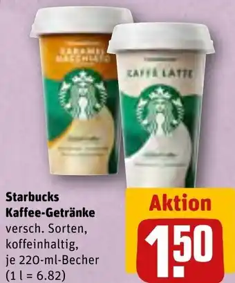 REWE Starbucks Kaffee Getränke 220 ml Becher Angebot