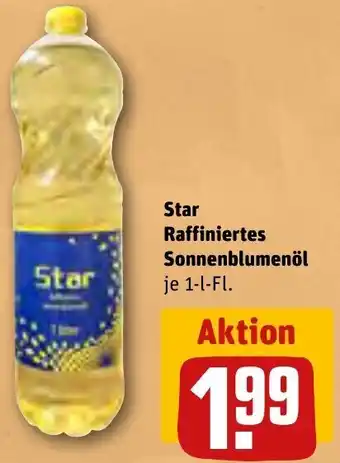 REWE Star Raffiniertes Sonnenblumenöl 1 L-Fl. Angebot