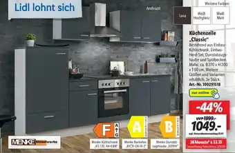 Lidl Menke Möbelwerke Küchenzeile Classic Angebot