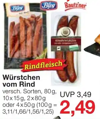 Jawoll Würstchen vom Rind Angebot