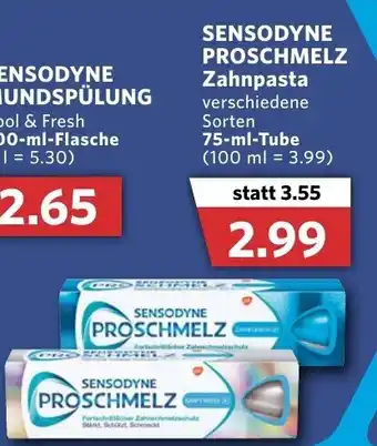 Combi Sensodyne Proschmelz Zahnpasta 75ml Angebot