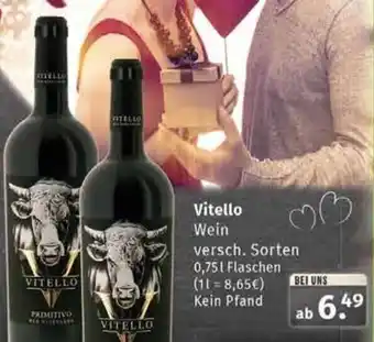 Markgrafen Vitello Wein 0,75 L Flaschen Angebot