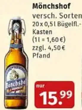 Markgrafen Mönchshof 20x0,5 L Angebot