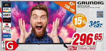 Expert Grundig LED TV 43 VCE 222 Angebot
