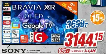 Expert Sony OLED TV XR77A8K Angebot