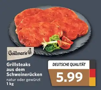 Combi Goldmarie Grillsteaks aus dem Schweinerucken 1kg Angebot