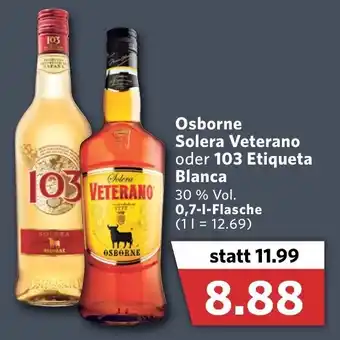 Combi Osborne Solera Veterano oder 103 Etiqueta Blanca 700ml Angebot