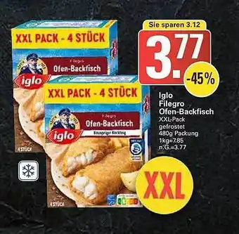 WEZ Iglo filegro ofen-backfisch Angebot