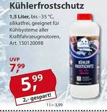 Sonderpreis Baumarkt Kühlerfrostschutz Angebot