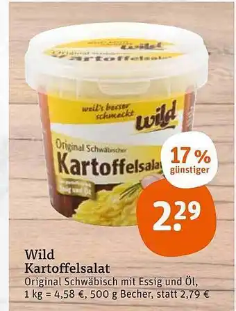 tegut Wild kartoffelsalat Angebot