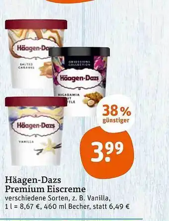 tegut Häagen-dazs premium eiscreme Angebot